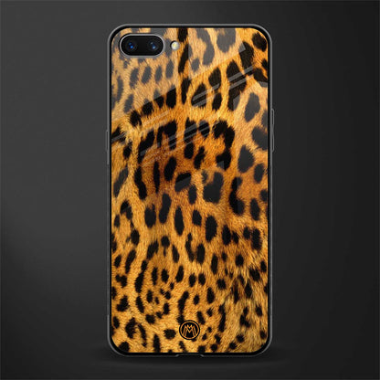 leopard fur glass case for oppo a3s image