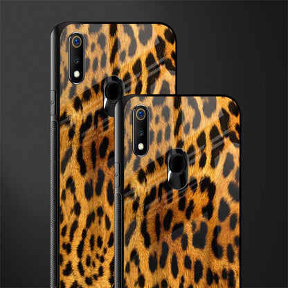 leopard fur glass case for realme 3 image-2