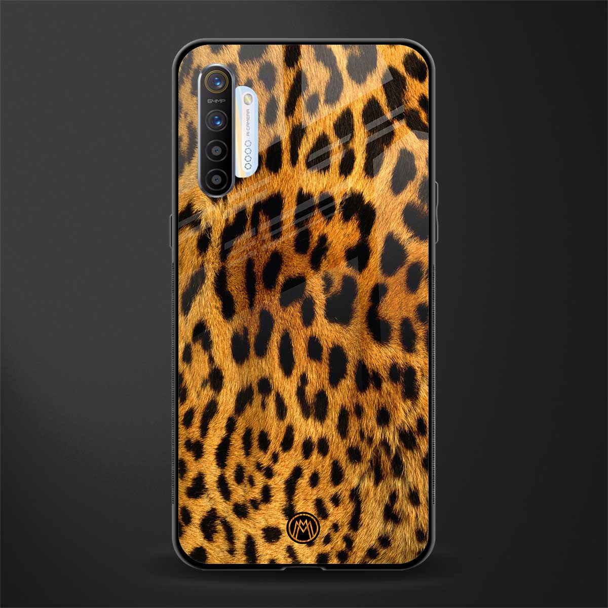 leopard fur glass case for realme x2 image