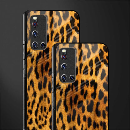 leopard fur glass case for vivo v19 image-2