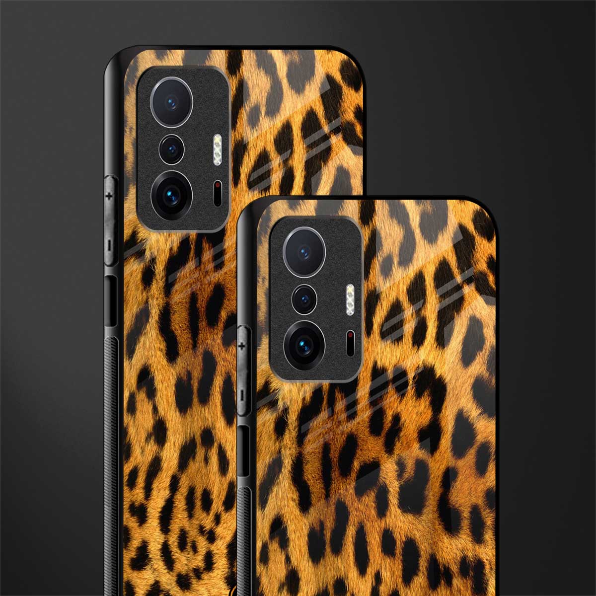 leopard fur glass case for mi 11t pro 5g image-2