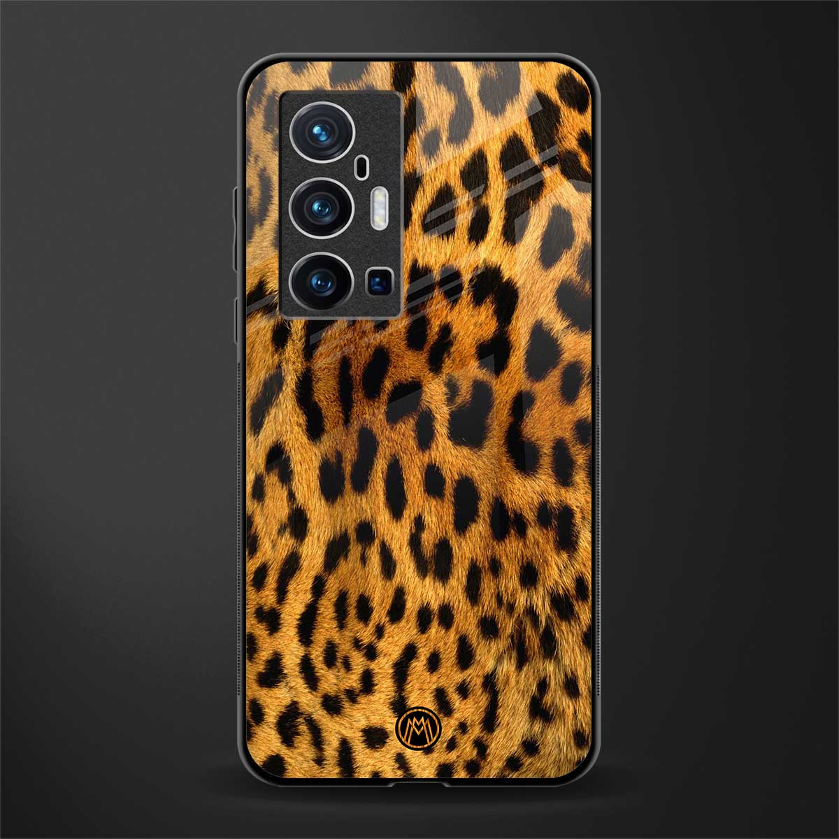 leopard fur glass case for vivo x70 pro plus image