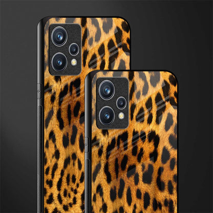 leopard fur glass case for realme 9 4g image-2
