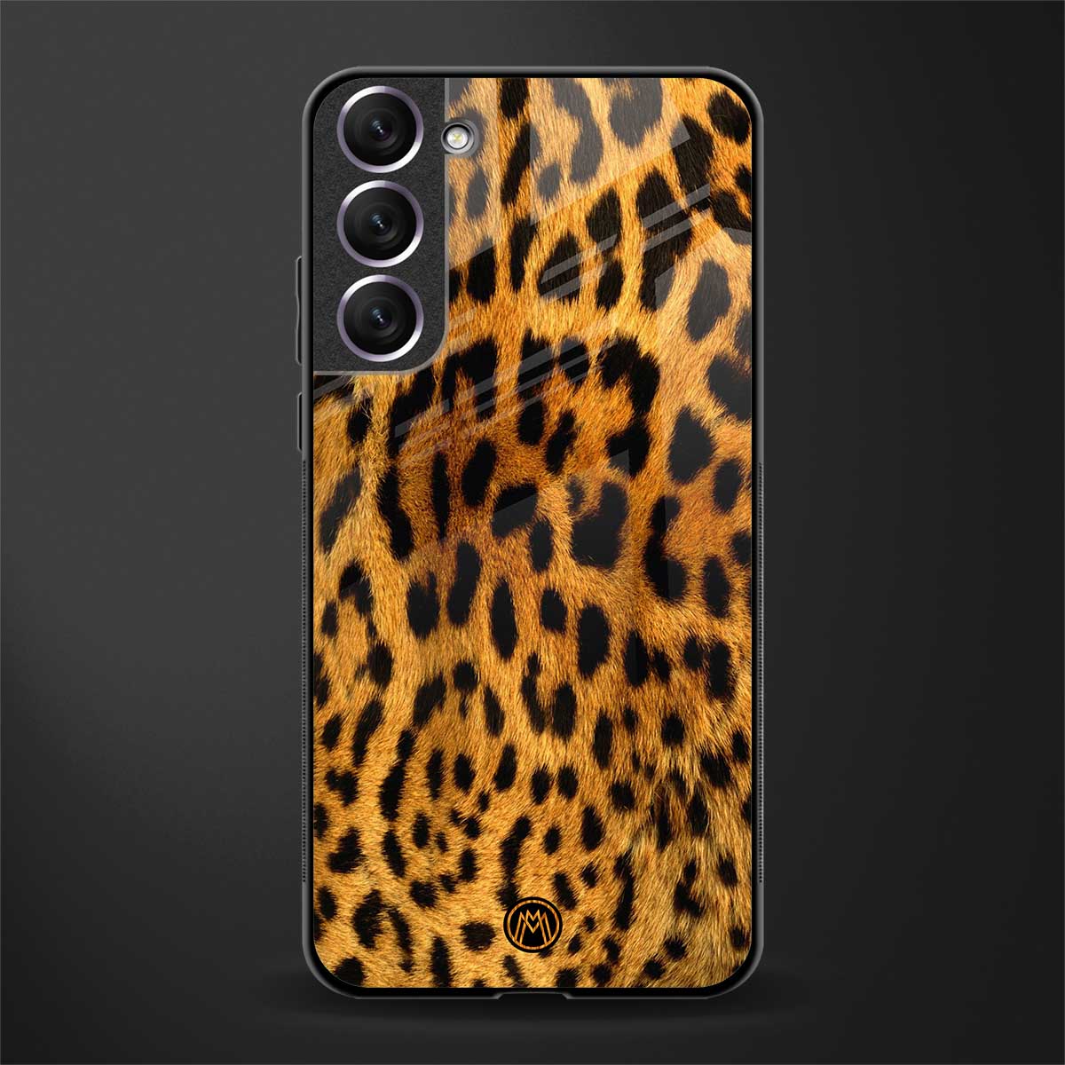 leopard fur glass case for samsung galaxy s22 5g image