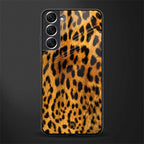 leopard fur glass case for samsung galaxy s21 plus image