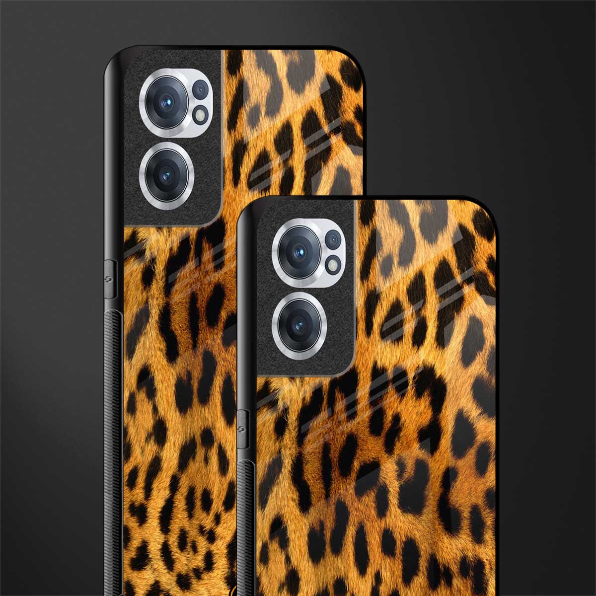 leopard fur glass case for oneplus nord ce 2 5g image-2