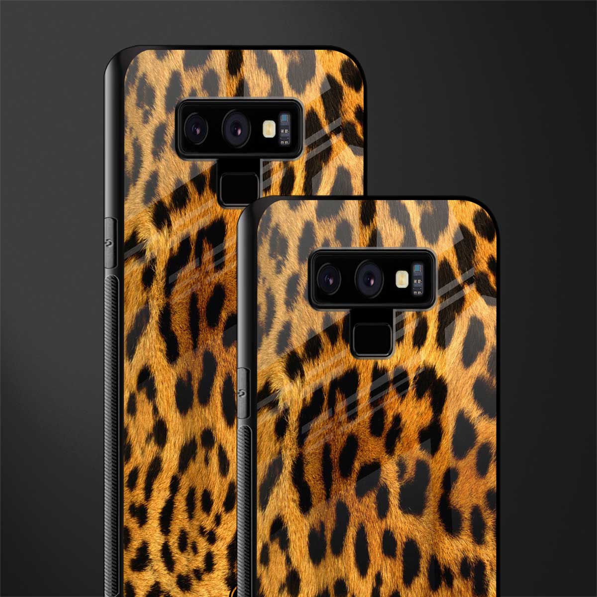 leopard fur glass case for samsung galaxy note 9 image-2