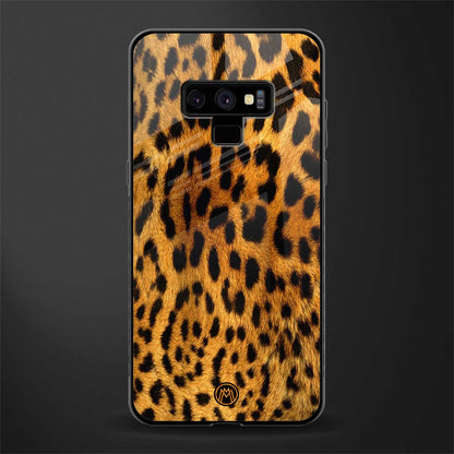 leopard fur glass case for samsung galaxy note 9 image