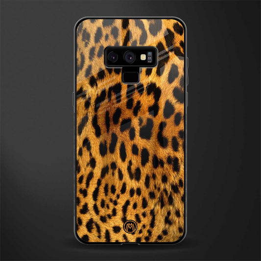 leopard fur glass case for samsung galaxy note 9 image