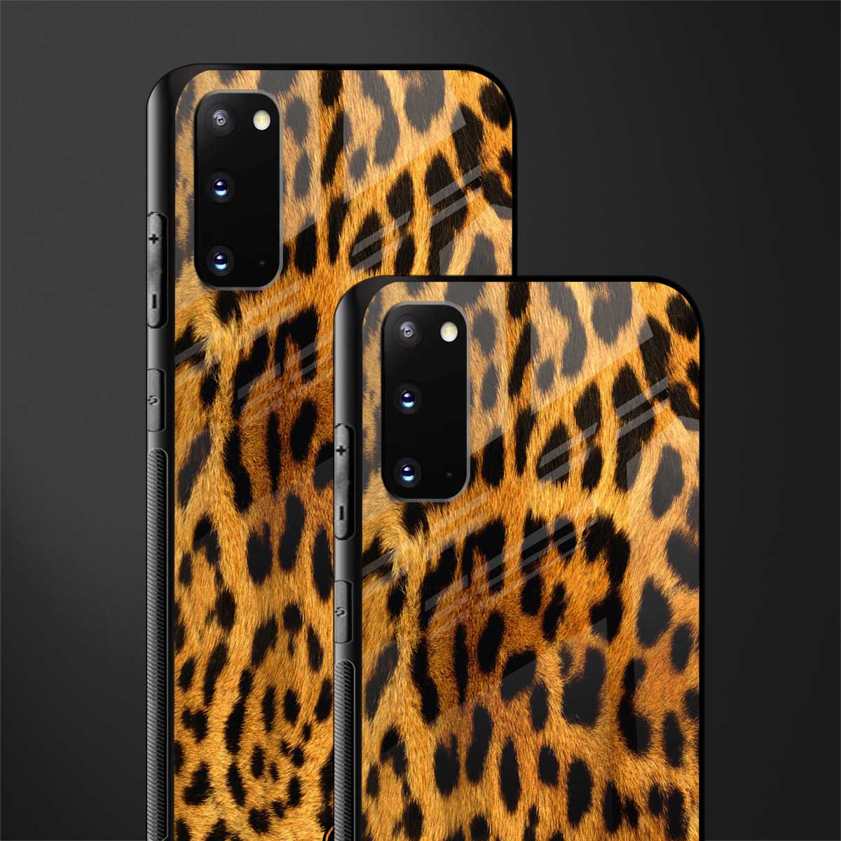 leopard fur glass case for samsung galaxy s20 image-2