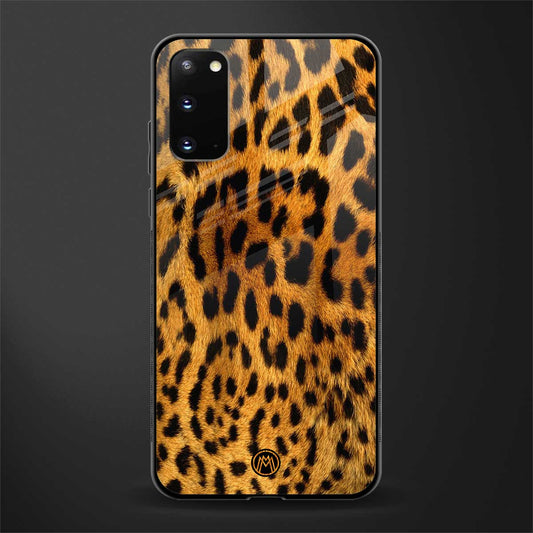 leopard fur glass case for samsung galaxy s20 image