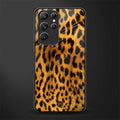 leopard fur glass case for samsung galaxy s22 ultra 5g image