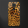 leopard fur glass case for redmi note 9 image