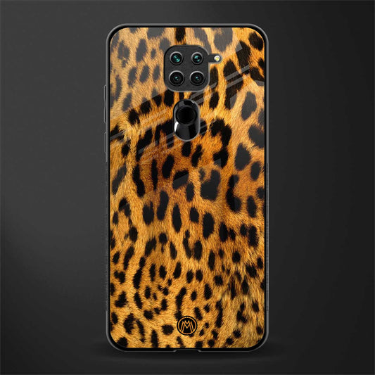 leopard fur glass case for redmi note 9 image