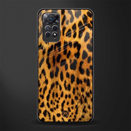 leopard fur glass case for redmi note 11 pro image