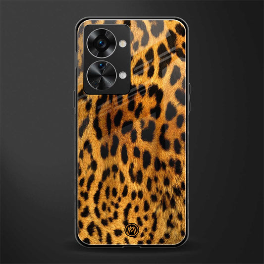 leopard fur glass case for phone case | glass case for oneplus nord 2t 5g