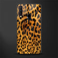 leopard fur glass case for vivo y12 image