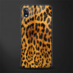 leopard fur glass case for vivo y91i image