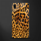 leopard fur glass case for vivo v11 pro image