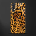 leopard fur glass case for realme narzo 20 pro image