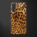 leopard fur glass case for realme 7 image