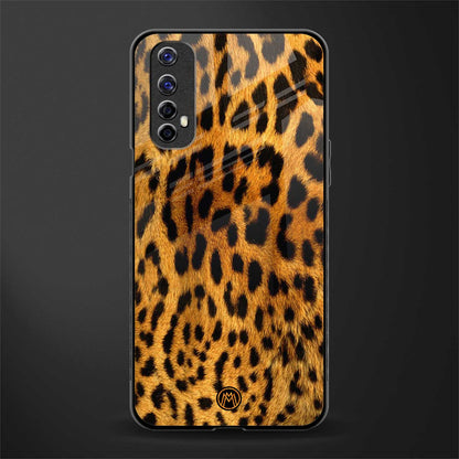 leopard fur glass case for realme 7 image