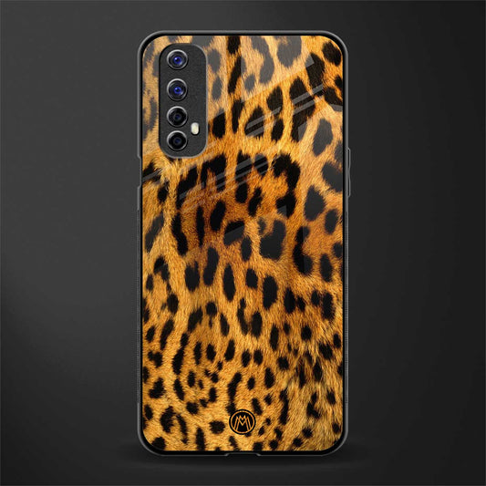 leopard fur glass case for realme 7 image