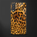 leopard fur glass case for vivo y20i vivo y20t image