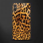 leopard fur glass case for redmi 9a image