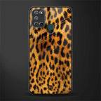 leopard fur glass case for realme 7i image