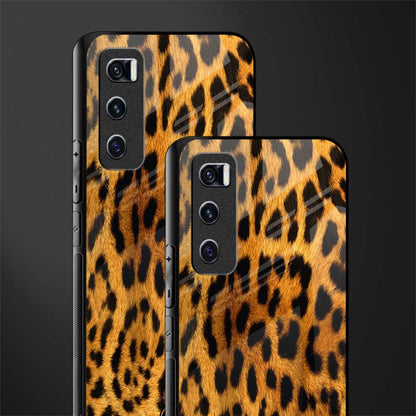 leopard fur glass case for vivo v20 se image-2