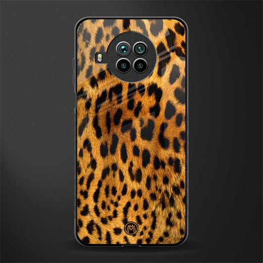leopard fur glass case for mi 10i image