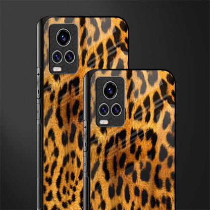 leopard fur glass case for vivo v20 pro image-2