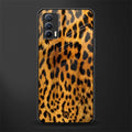 leopard fur glass case for realme x7 image