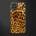 leopard fur glass case for samsung galaxy f62 image
