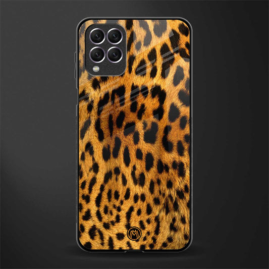 leopard fur glass case for samsung galaxy f62 image