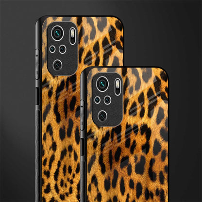 leopard fur glass case for redmi note 10s image-2