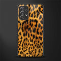 leopard fur glass case for samsung galaxy a72 image