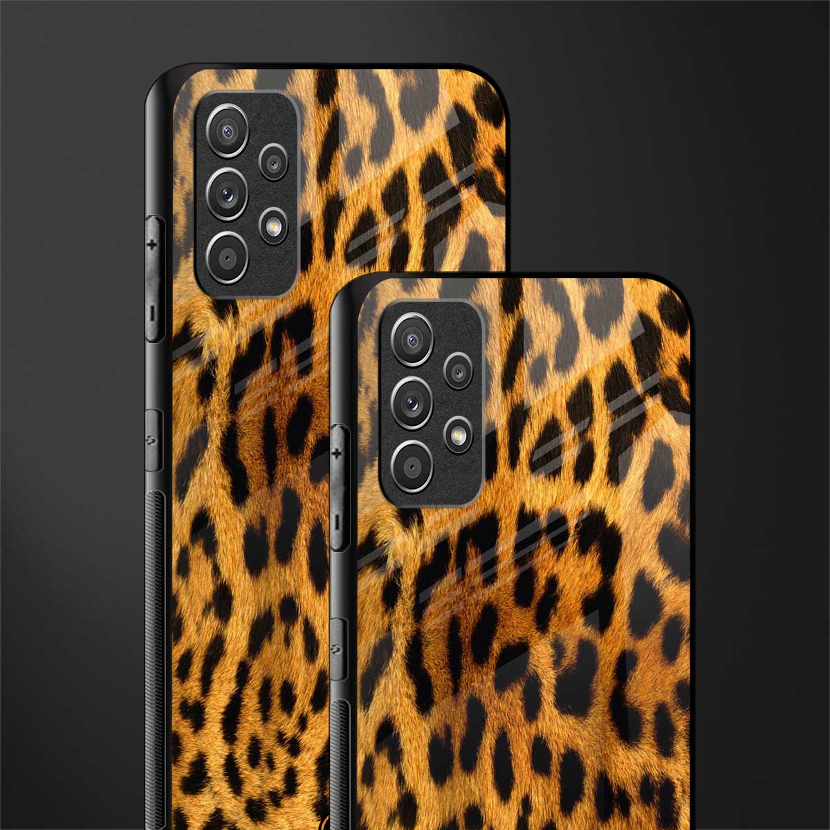 leopard fur glass case for samsung galaxy a32 4g image-2