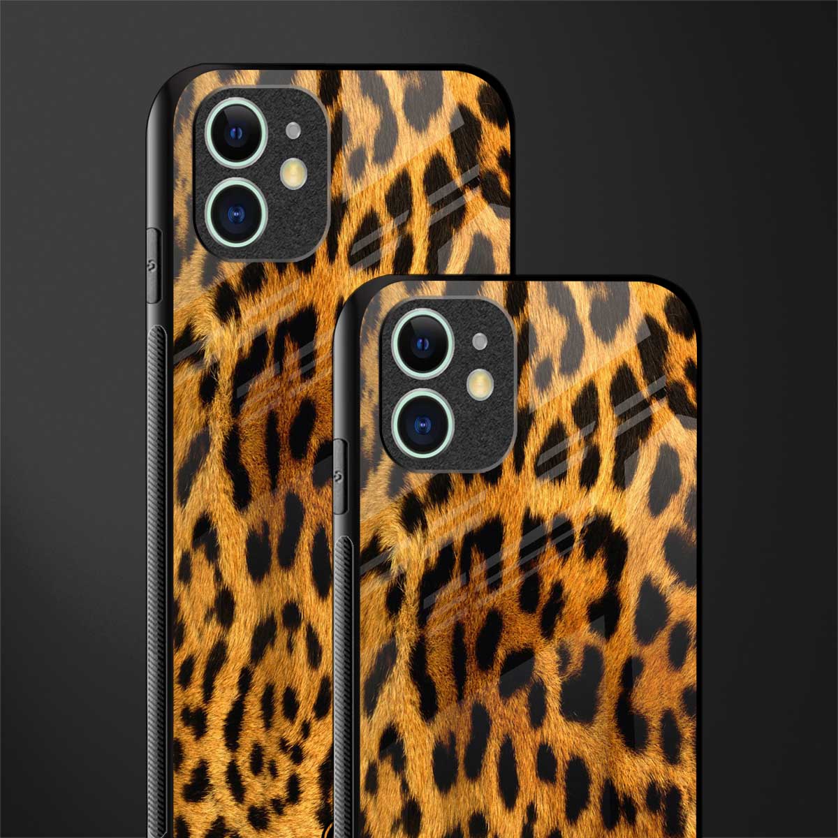 leopard fur glass case for iphone 12 mini image-2