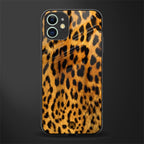 leopard fur glass case for iphone 11 image