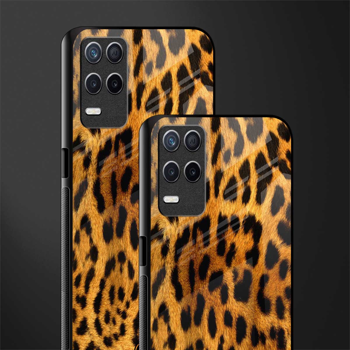 leopard fur glass case for realme 8 5g image-2