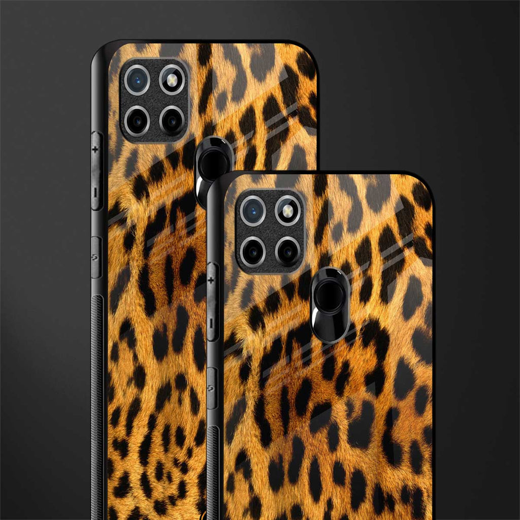 leopard fur glass case for realme c21 image-2