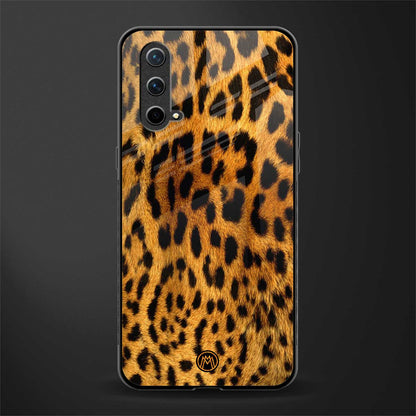 leopard fur glass case for oneplus nord ce 5g image