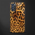 leopard fur glass case for oppo reno6 pro 5g image