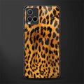 leopard fur glass case for vivo y21s image
