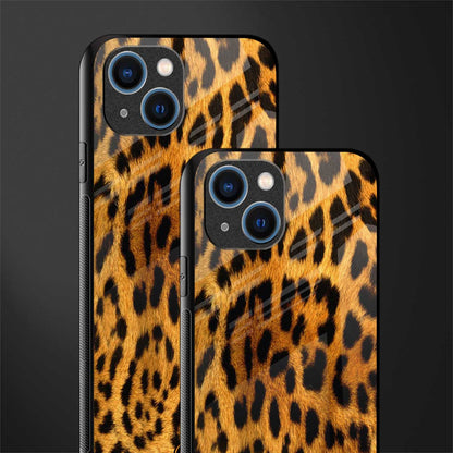 leopard fur glass case for iphone 13 image-2