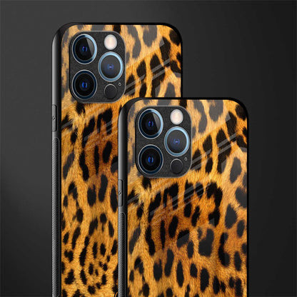 leopard fur glass case for iphone 12 pro image-2
