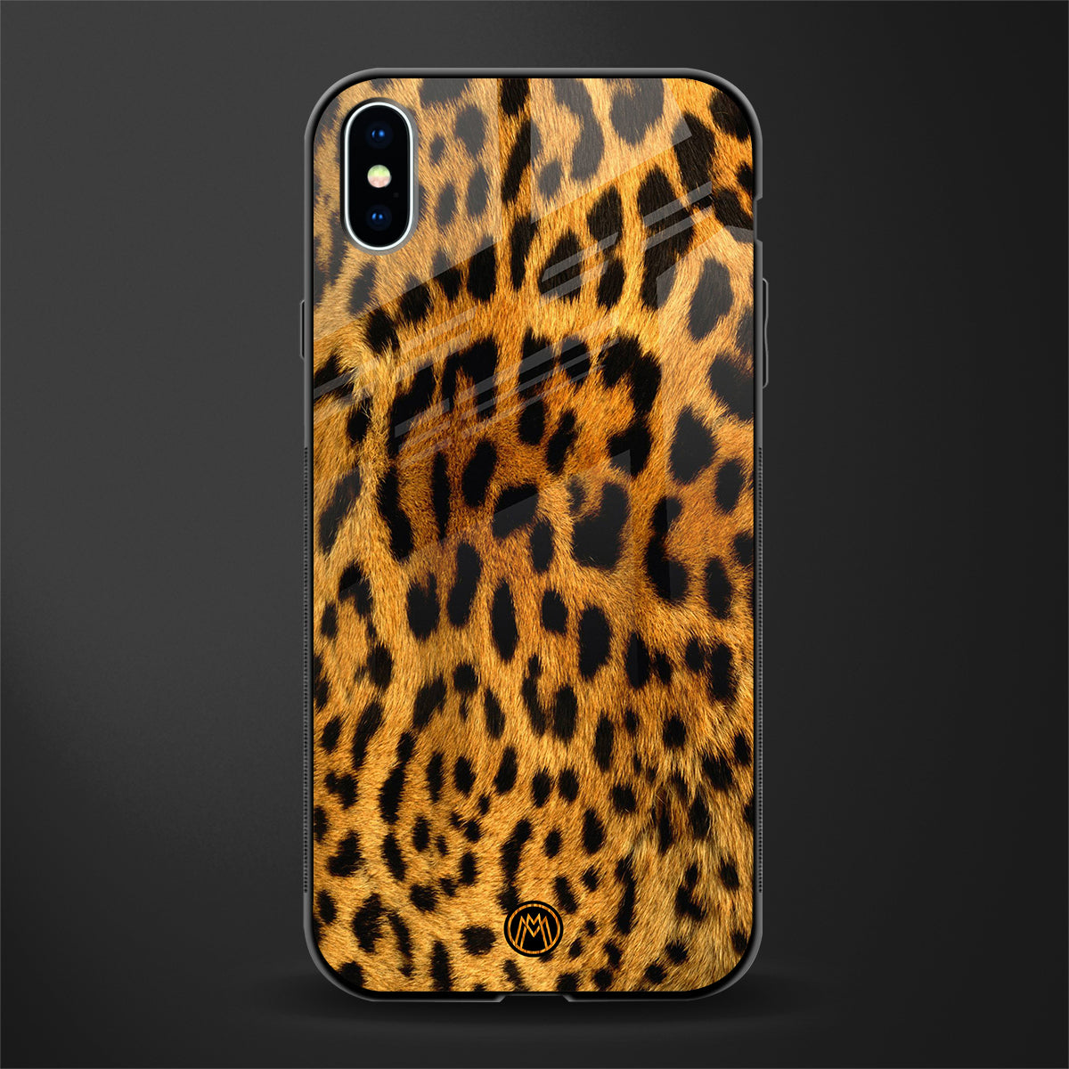 leopard fur glass case for iphone xs max image
