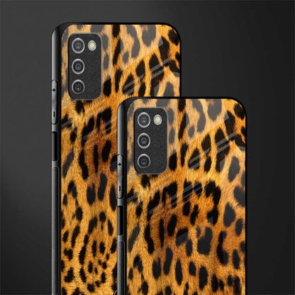 leopard fur glass case for samsung galaxy a03s image-2